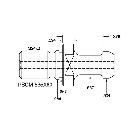 Tj Davies Co Coolant Through Retention Knob PSCM-535X60